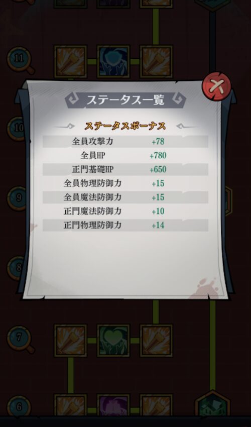 ステータスボーナス